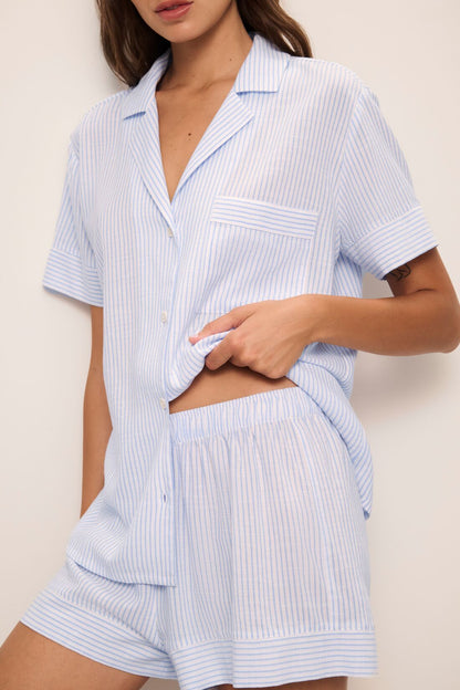 Eberjey Nautico Shortie Short PJ Set