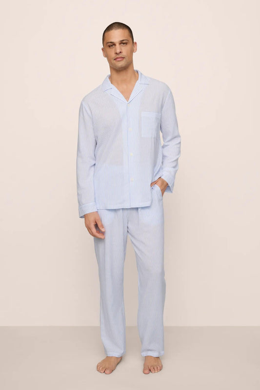 Eberjey Men's Nautico Long PJ Set