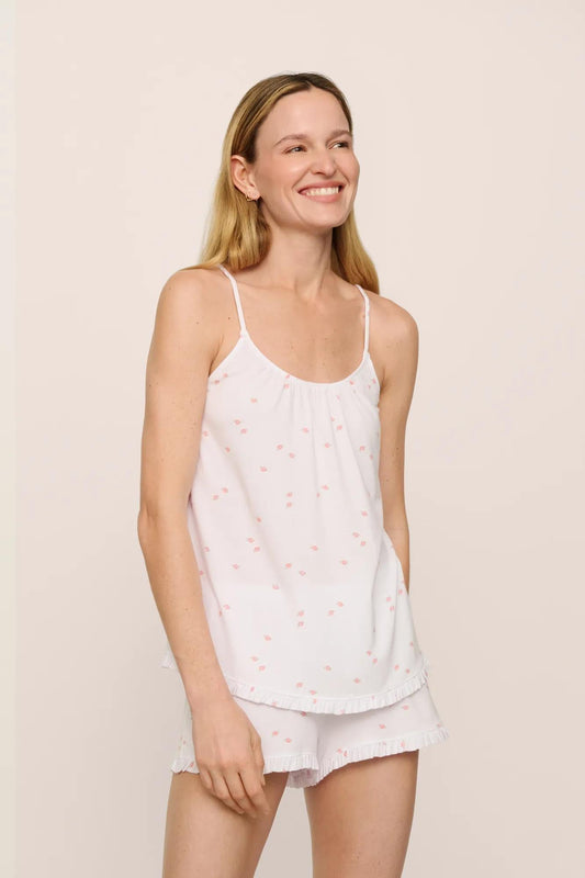 Eberjey Gisele TENCEL™ Printed Modal Ruffle Cami & Shortie Short Set