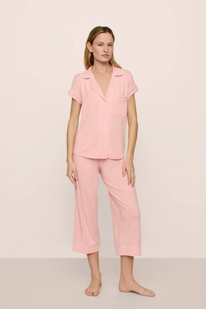 Eberjey Gisele TENCEL™ Modal Short Sleeve Cropped PJ Set