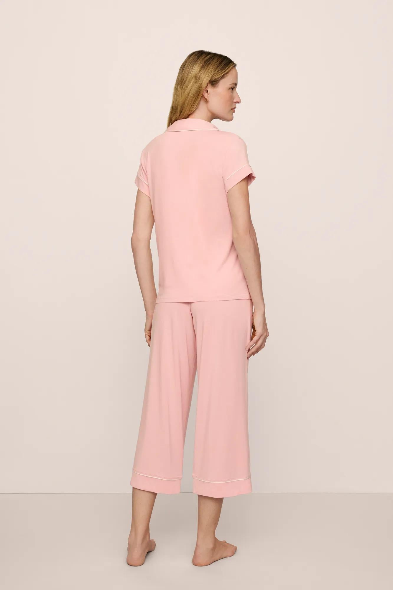 Eberjey Gisele TENCEL™ Modal Short Sleeve Cropped PJ Set