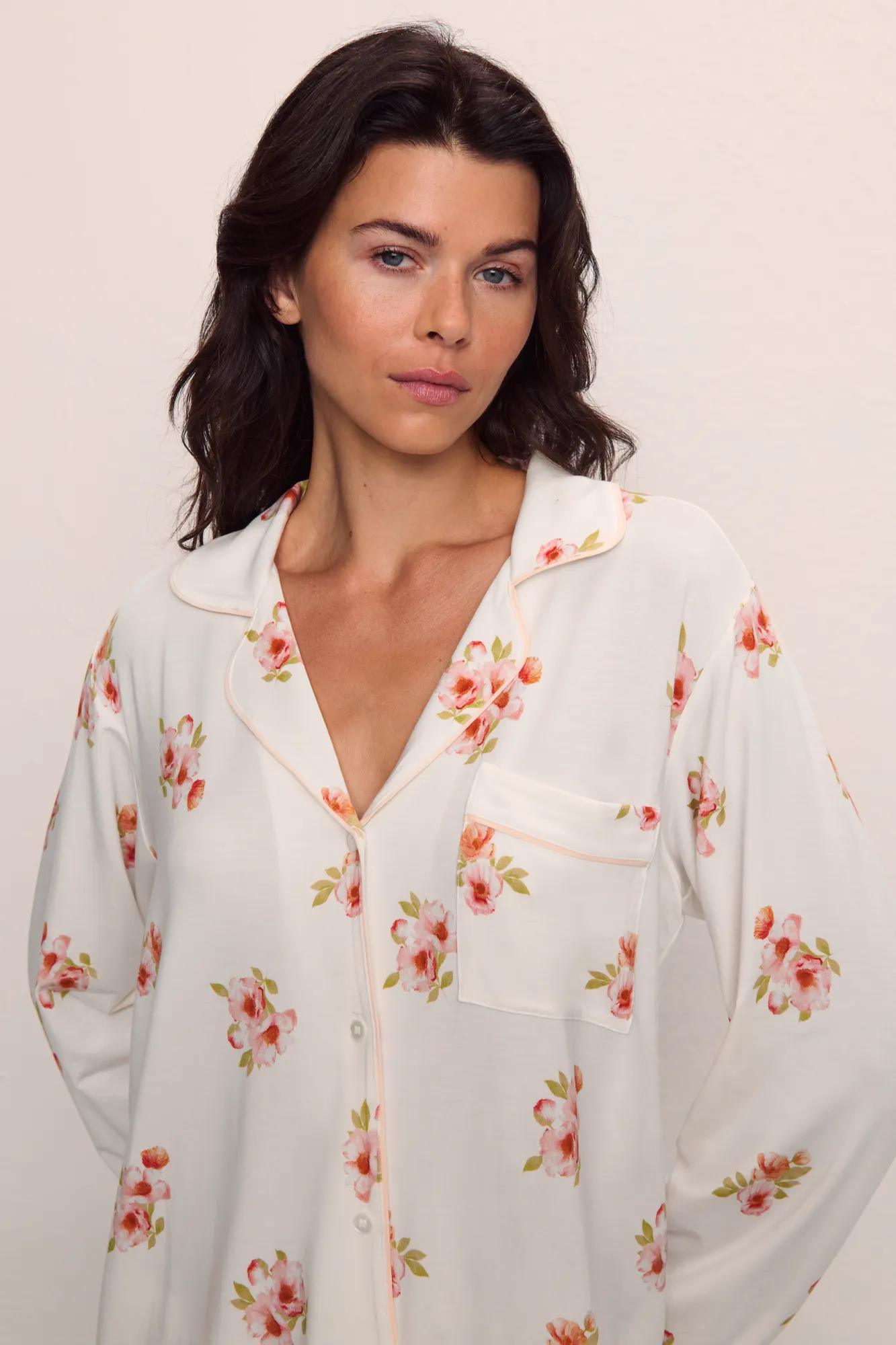 Eberjey Gisele Printed TENCEL™ Modal Long PJ Set