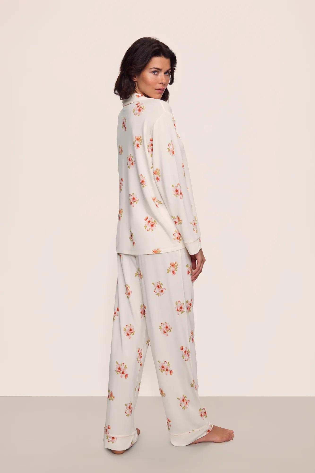 Eberjey Gisele Printed TENCEL™ Modal Long PJ Set