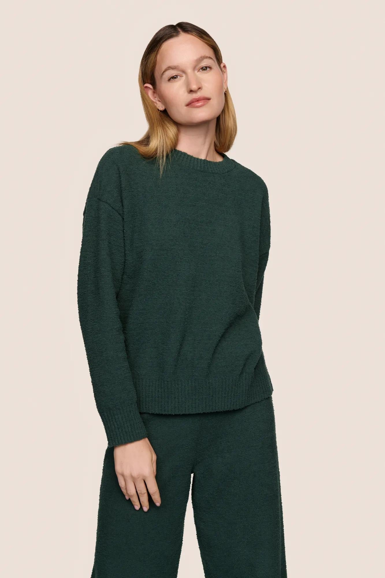 Eberjey Recycled Boucle Crew Neck Pullover