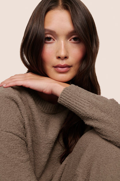 Eberjey Recycled Boucle Crew Neck Pullover