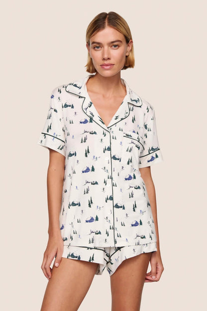 Eberjey Gisele Printed TENCEL™ Modal Relaxed Short PJ Set