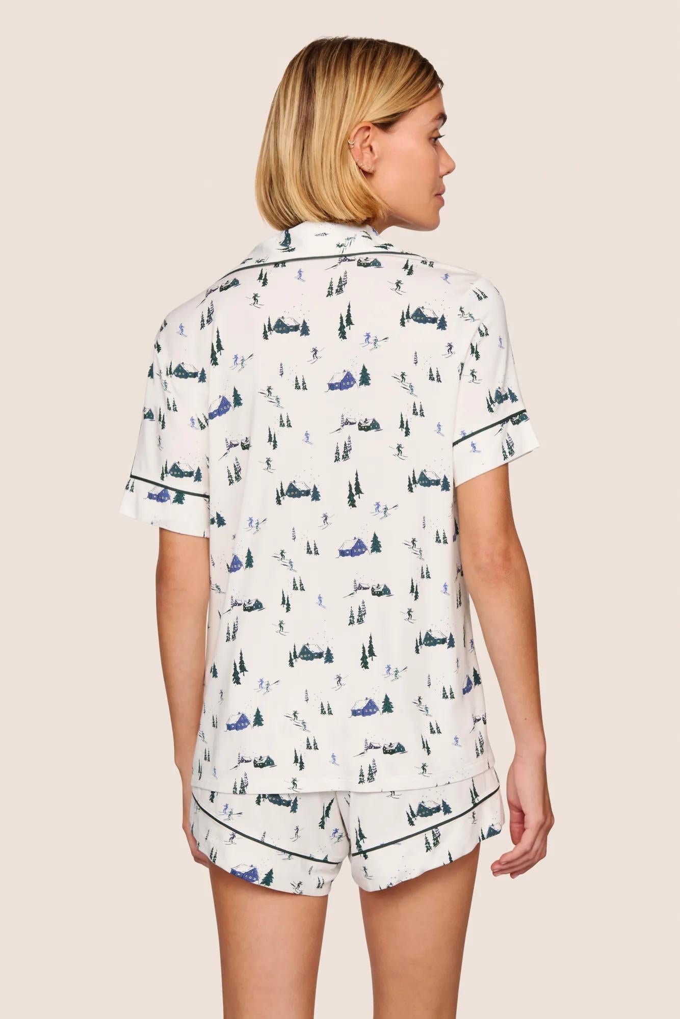 Eberjey Gisele Printed TENCEL™ Modal Relaxed Short PJ Set
