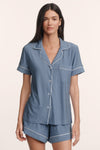 Duo Stripe Slate Blue/Ivory