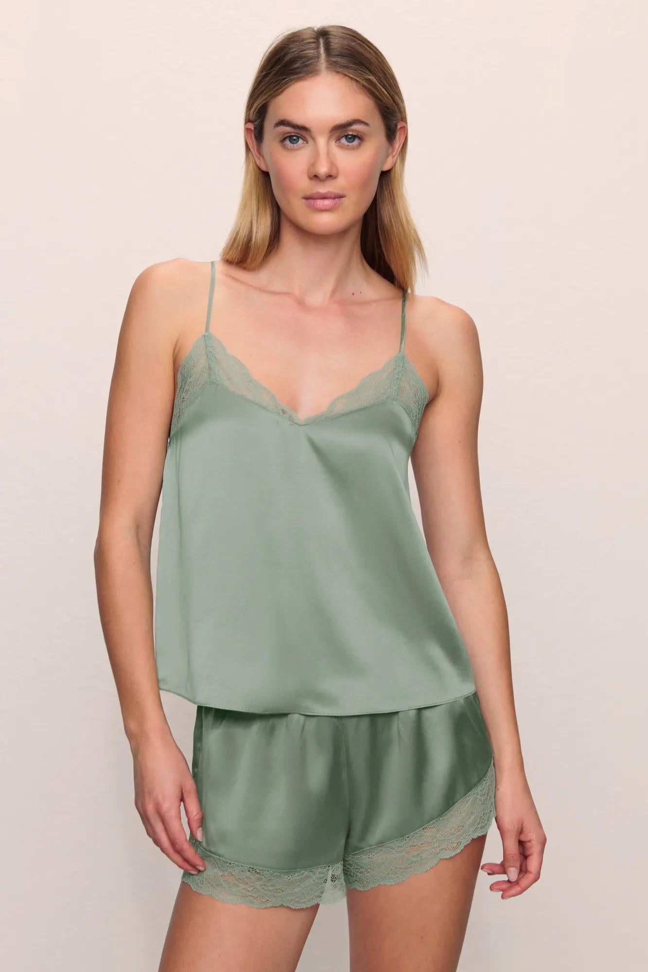 Eberjey Washable Silk Lace Cami & Short Set