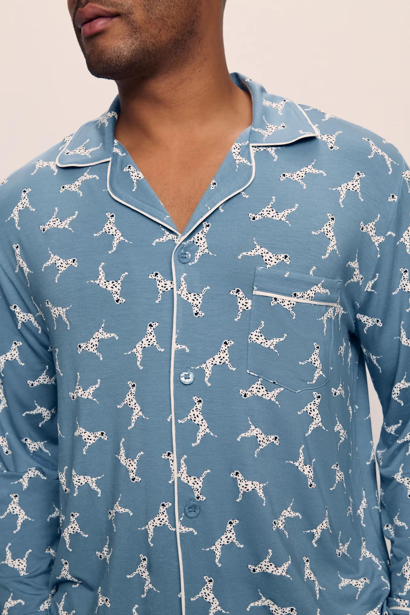 Eberjey William Printed TENCEL™ Modal Long PJ Set