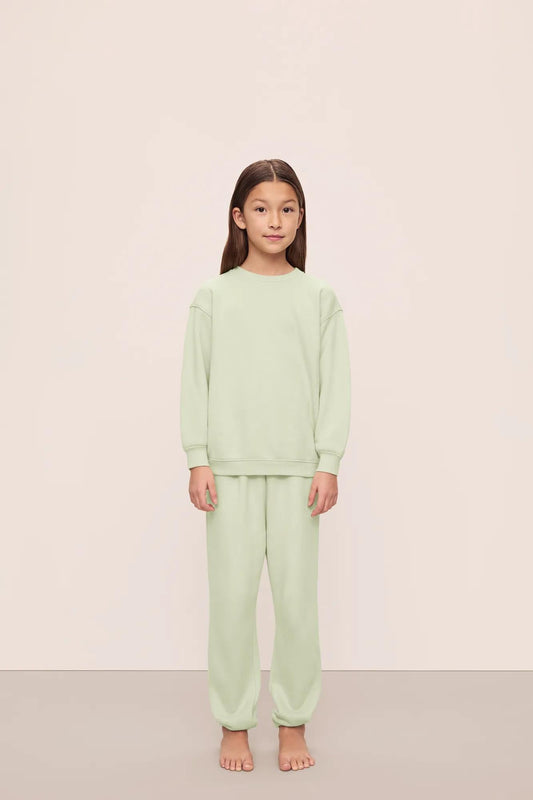 Eberjey Kid's French Terry Sweatshirt and Jogger Set