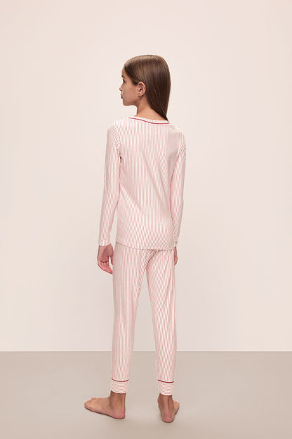 Eberjey Kids Printed TENCEL™ Modal Unisex Long PJ Set