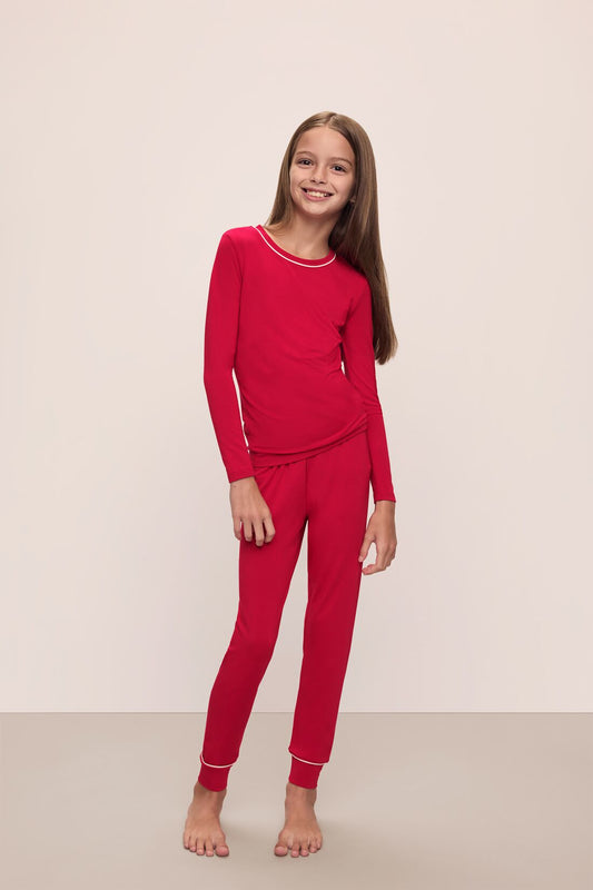 Eberjey Kids TENCEL™ Modal Unisex Long PJ Set