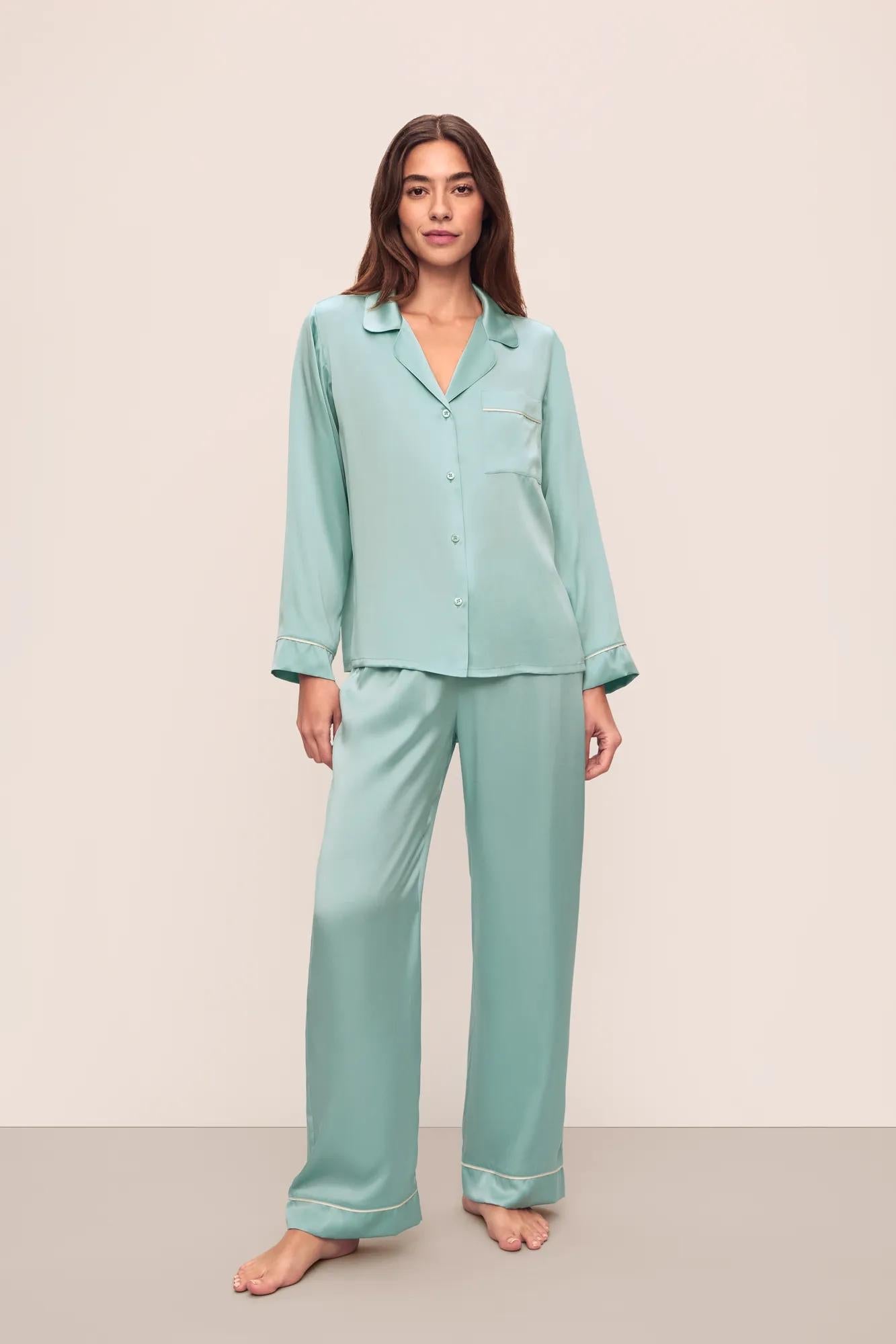 Eberjey Inez Washable Silk Long PJ Set