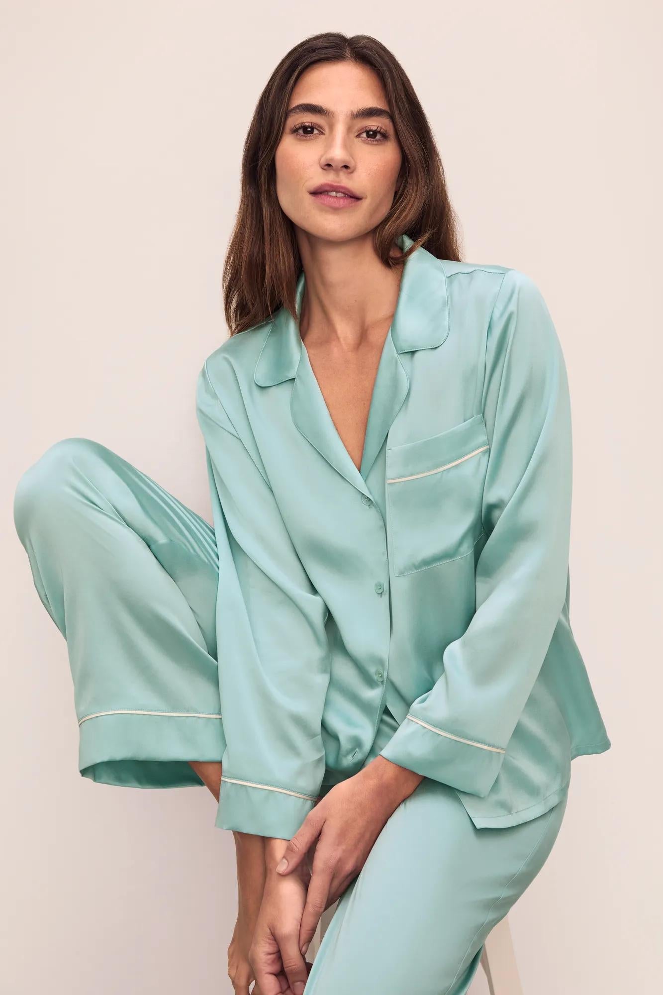 Eberjey Inez Washable Silk Long PJ Set