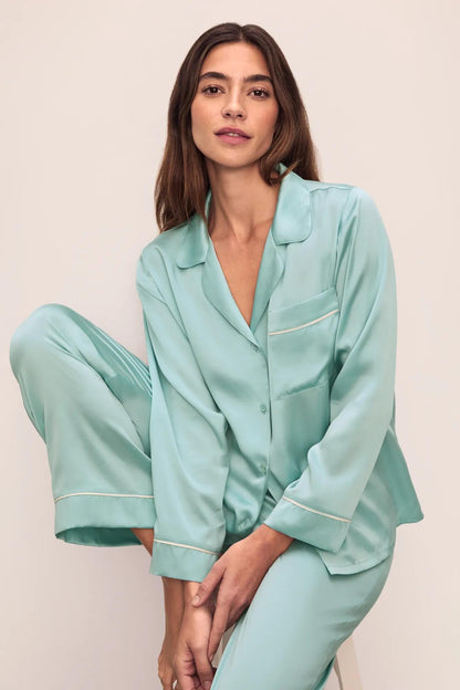 Eberjey Inez Washable Silk Long PJ Set