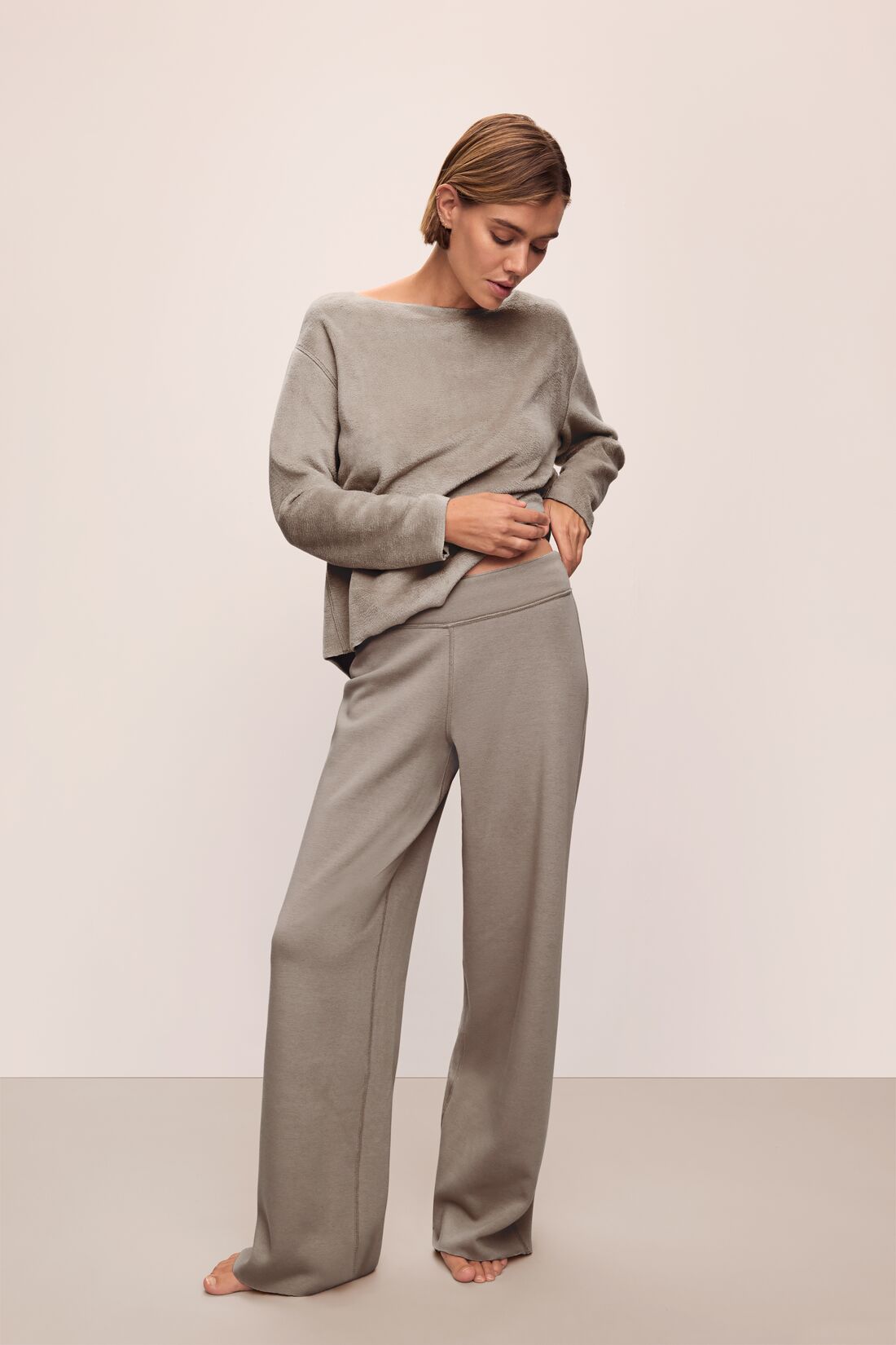 Eberjey Reversible Plush High Waist Pant