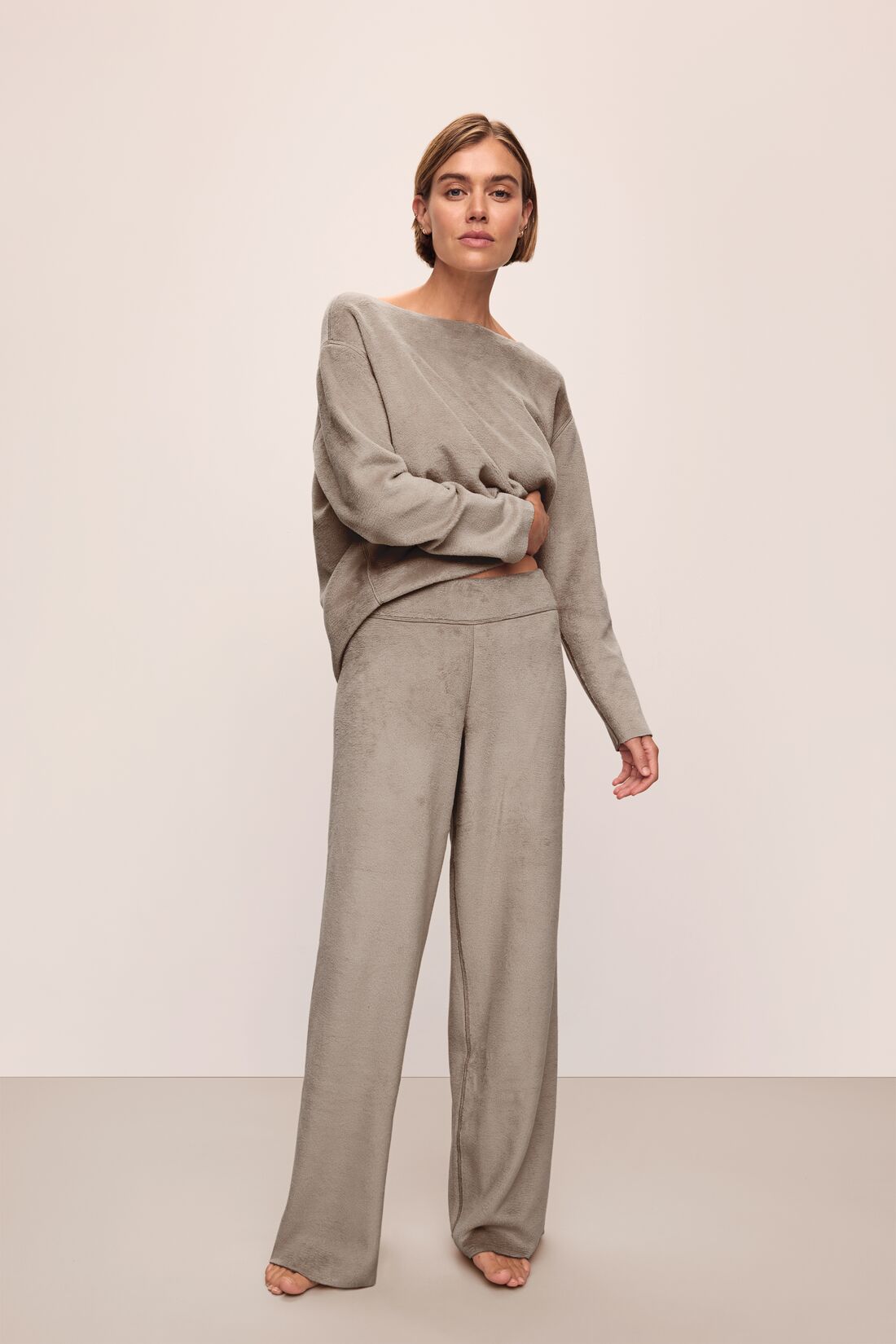 Eberjey Reversible Plush High Waist Pant