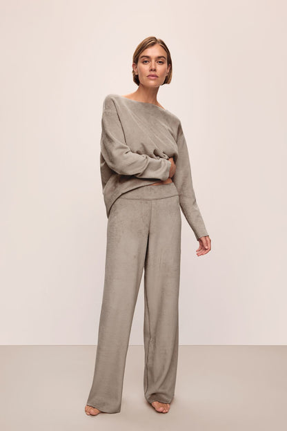 Eberjey Reversible Plush High Waist Pant