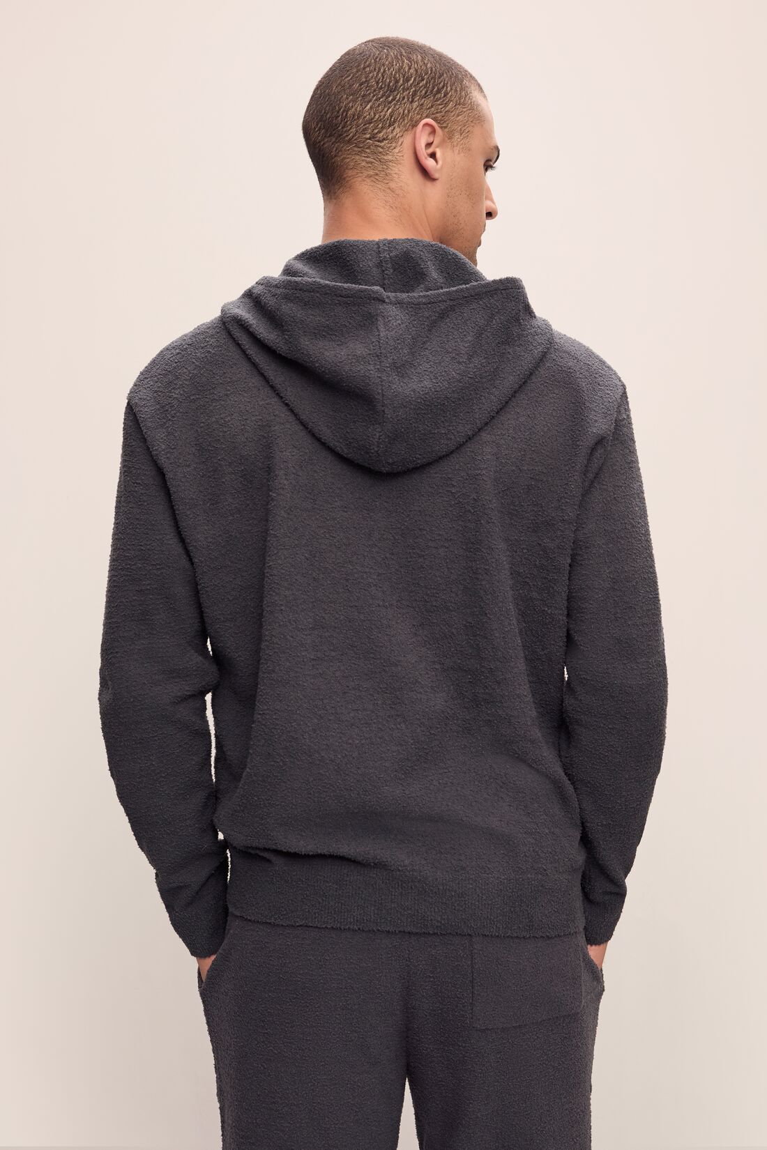 Eberjey Men's Recycled Boucle Hoodie