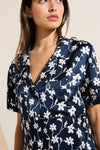 Modern Floral Navy/Navy