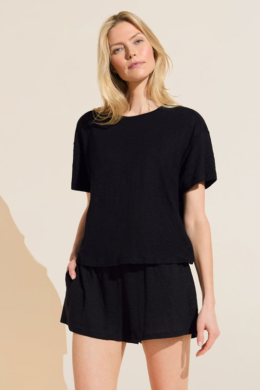 Eberjey Organic Linen Knit Short Sleeve T-Shirt