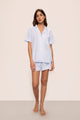 White/Cornflower Blue