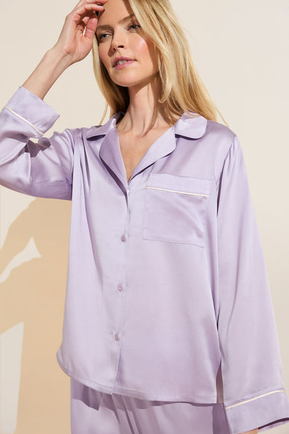 Eberjey Inez Washable Silk Long PJ Set