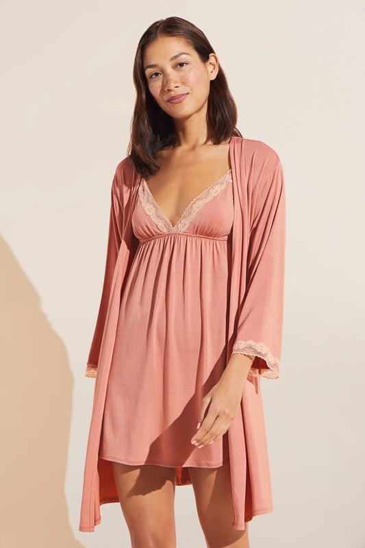 Eberjey Flora TENCEL™ Modal 3/4 Sleeve Robe