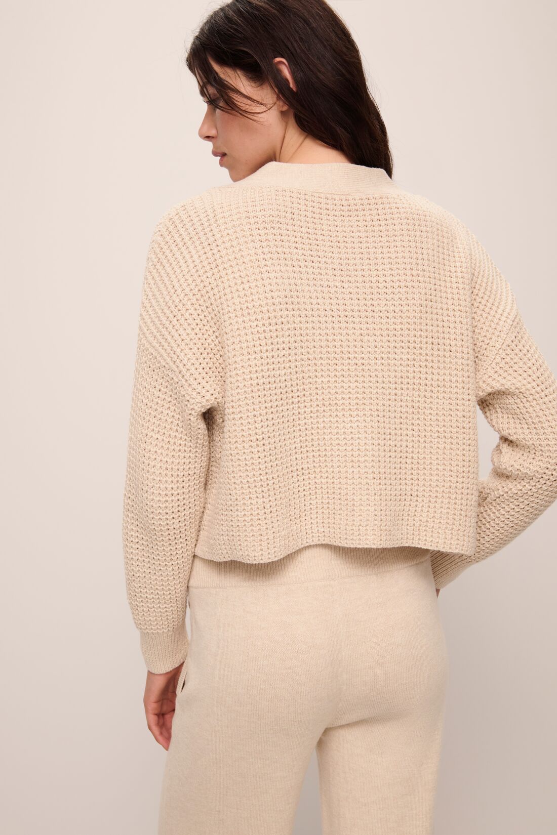 Eberjey Recycled Sweater Cropped Cardigan